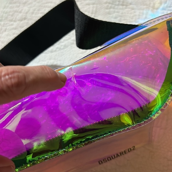 DSquared2 transparent Iridescent belt Bag. NWT - Picture 10 of 17
